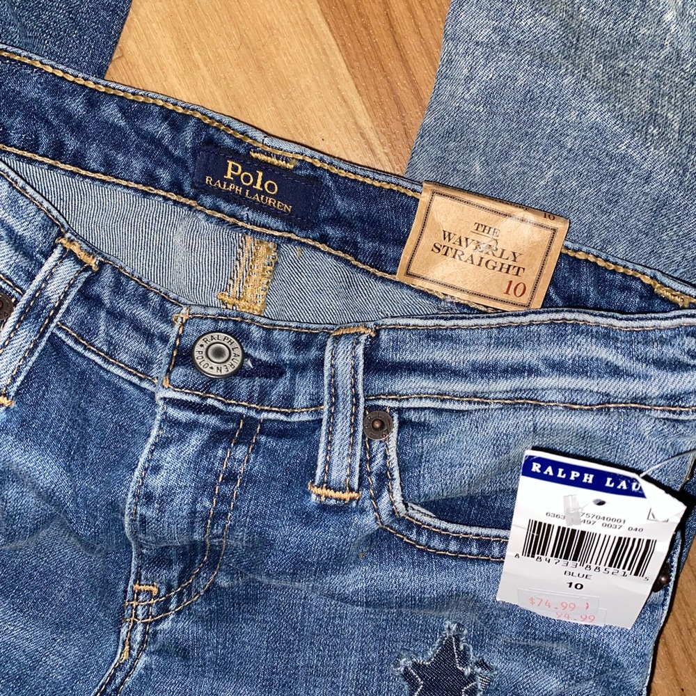 NWT Girls Polo Ralph Lauren Denim Jeans - Picture 3 of 10